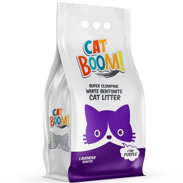 Cat Boom Cat Litter Lavender 10lt Άμμος Γάτας με Άρωμα Λεβάντας