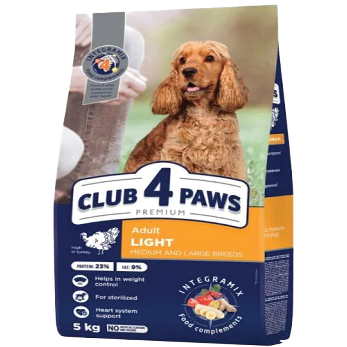 201-71C5103 Club 4 Paws Adult Medium/Large Dog Light Turkey 5kg Ξηρά Τροφή για Μεσαίους/Μεγάλους Σκύλους με Γαλοπούλα