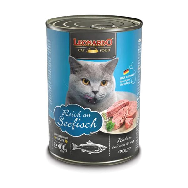 Leonardo Adult Cat Wetfood with Ocean Fish 400gr Κονσέρβα Γάτας με Ψάρια Ωκεανού