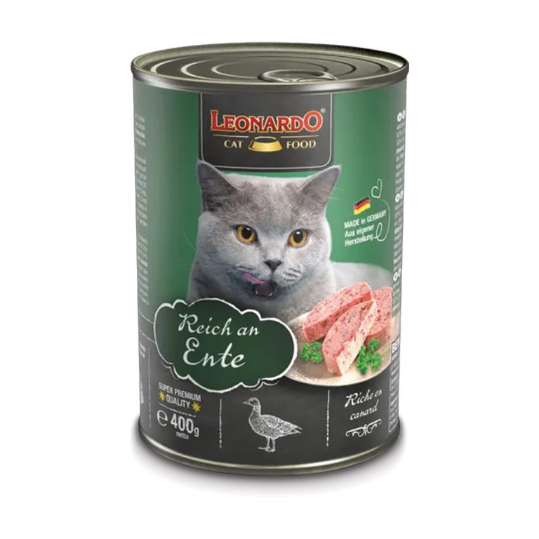 Leonardo Adult Cat Wetfood with Duck 400gr Κονσέρβα Γάτας με Πάπια