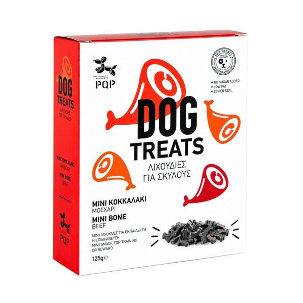 PQP Λιχουδιές Σκύλου Μίνι Κοκκαλάκι Με Γεύση Μοσχάρι 125g