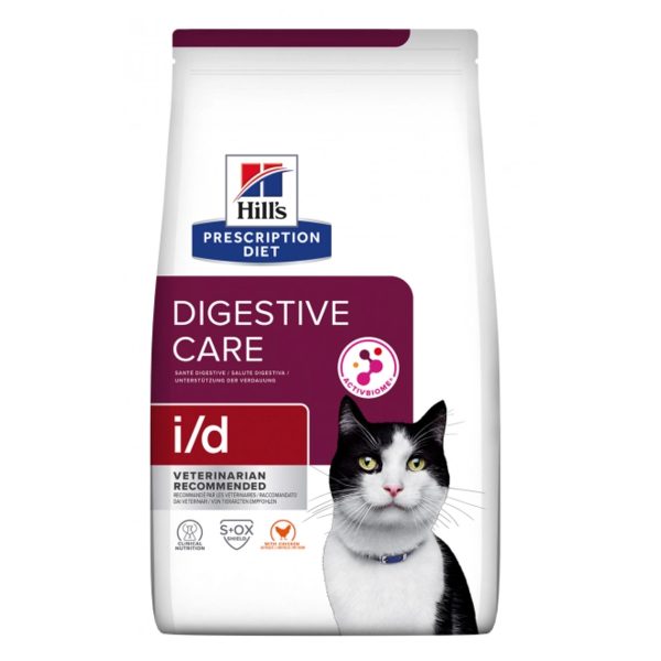 Hill's Prescription Diet ActiveBiome+ i/d Digestive 1.5kg Ξηρά Τροφή Για Γάτες Κοτόπουλο