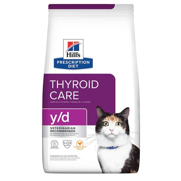 Hill's Prescription Diet Thyroid Care y/d 1.5kg Ξηρά Τροφή Για Γάτες Χοιρινό