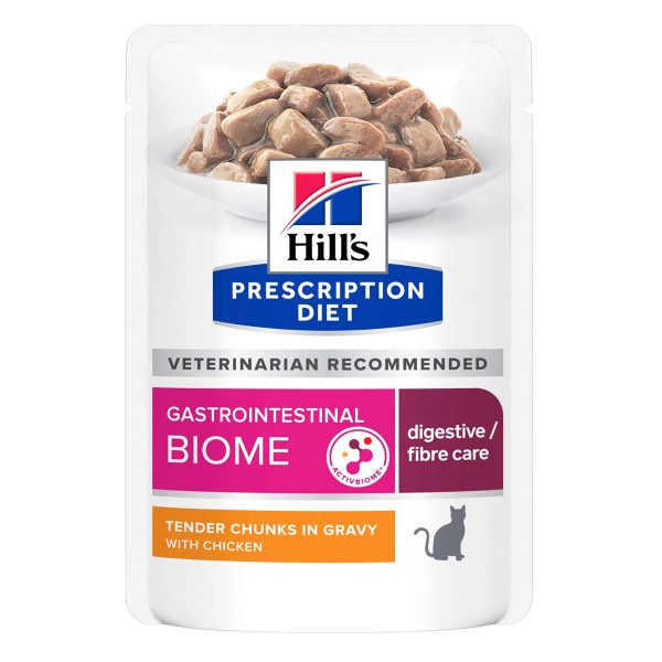 Hill's Prescription Diet 85gr Gastrointestinal Biome Υγρή Τροφή Φακελάκι Για Γάτες Κοτόπουλο