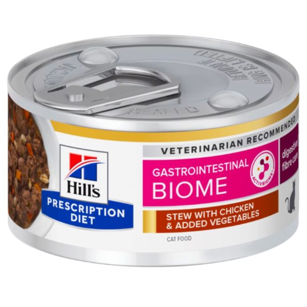 Hill's Prescription Diet 82gr Gastrointestinal Biome Υγρή Τροφή Κονσέρβα Για Γάτες Κοτόπουλο, Λαχανικά