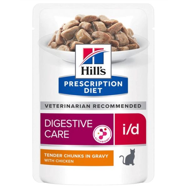 Hill's Prescription Diet 85gr i/d Digestive Care Υγρή Τροφή Φακελάκι Για Γάτες Κοτόπουλο