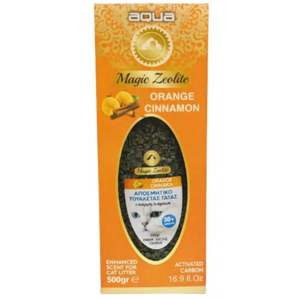 Edgar Magic Zeolite Αποσμητικό Για Άμμο Γάτας Πορτοκάλι, Κανελλα 500gr