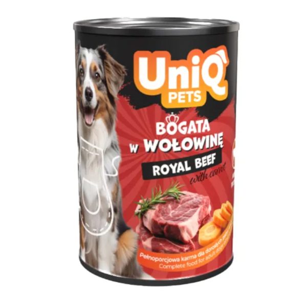 Uniq Pets Royal Beef Κονσέρβα Για Σκύλους Βοδινό 375gr