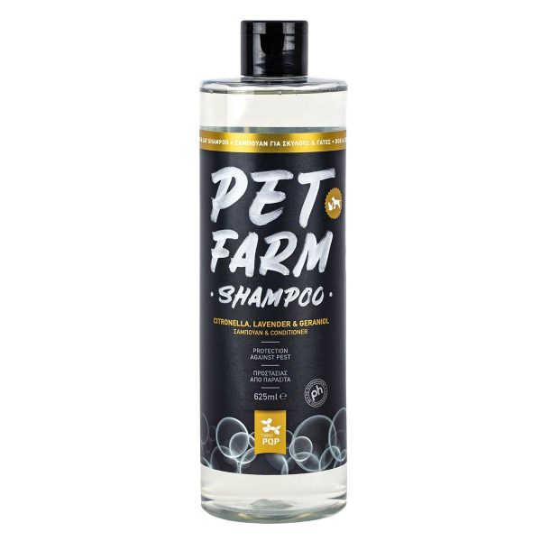 PQP Pet Farm Σαμπουάν + Conditioner Για Σκύλους Και Γάτες Με Έλαια Citronella, Lavender, Geraniol 625ml