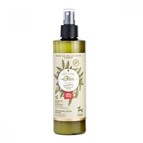 PQP Pets Love Olive Detangling Serum Μαλακτική Λοσιόν Για Σκύλους 250ml