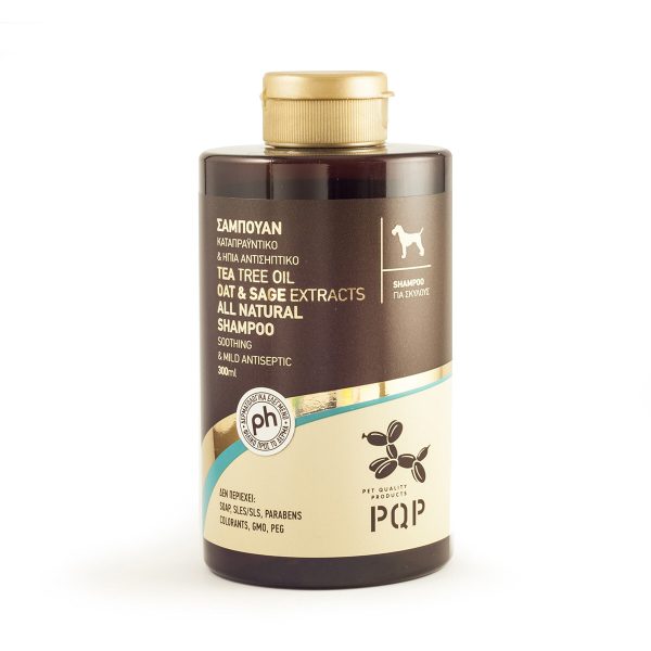 PQP Tea Tree, Oat, Sage Σαμπουαν Για Σκύλους Με Tea Tree, Βρώμη, Φασκόμηλο 300ml