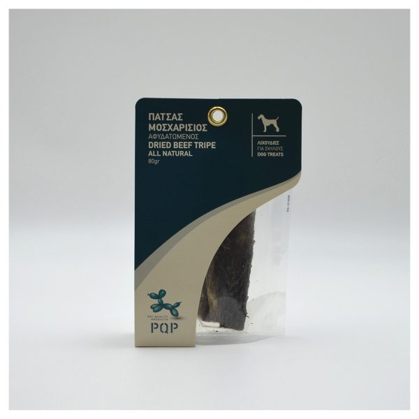 PQP Πατσάς Μοσχαρίσιος Αφυδατωμένος Για Σκύλους – Dried Beef Tripe 80gr