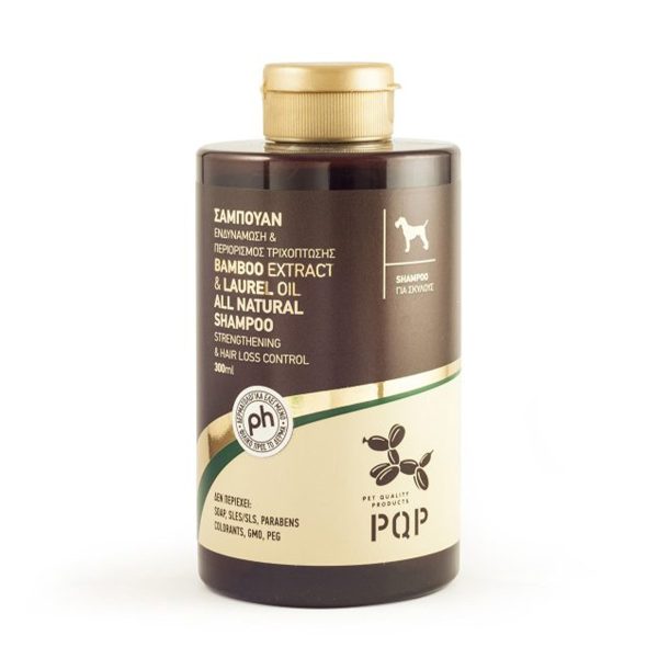 PQP Bamboo Extract Σαμπουαν Για Σκύλους Ενδυνάμωση, Έλεγχος Τριχόπτωσης 300ml