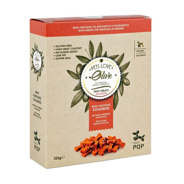 PQP Μίνι Λιχουδιές Κοκκαλάκι Με Γεύση Σολομό Και Έξτρα Παρθένο Ελαιόλαδο 125g