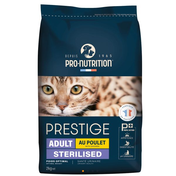 Pro Nutrition Prestige Adult Sterilised Ξηρά Τροφή Για Στειρωμένες Γάτες Κοτόπουλο 2kg