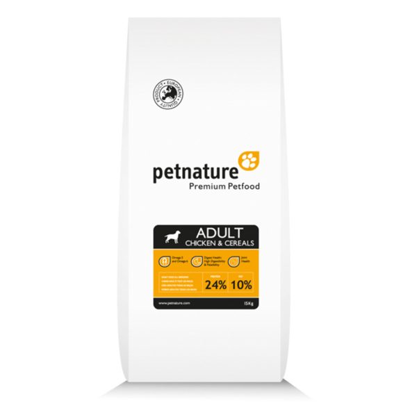 Petnature Premium Adult Ξηρά Τροφή Για Ενήλικους Σκύλους Κοτόπουλο, Ψάρι 20kg