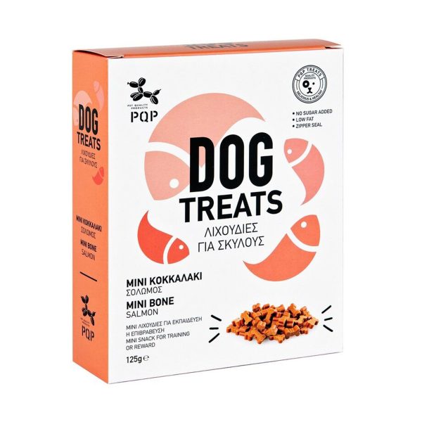 PQP Λιχουδιές Σκύλου Μίνι Κοκκαλάκι Με Γεύση Σολομό 125g