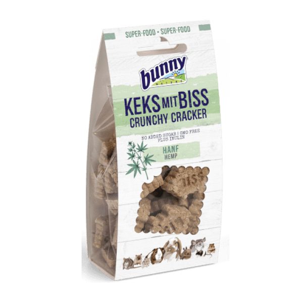 Bunny Nature Crunchy Cracker Λιχουδιά Για Τρωκτικά Κάνναβη 50gr