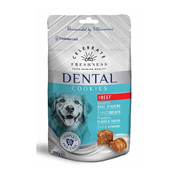 Celebrate Freshness Οδοντικά Μπισκότα Για Σκύλους Βοδινό 120gr
