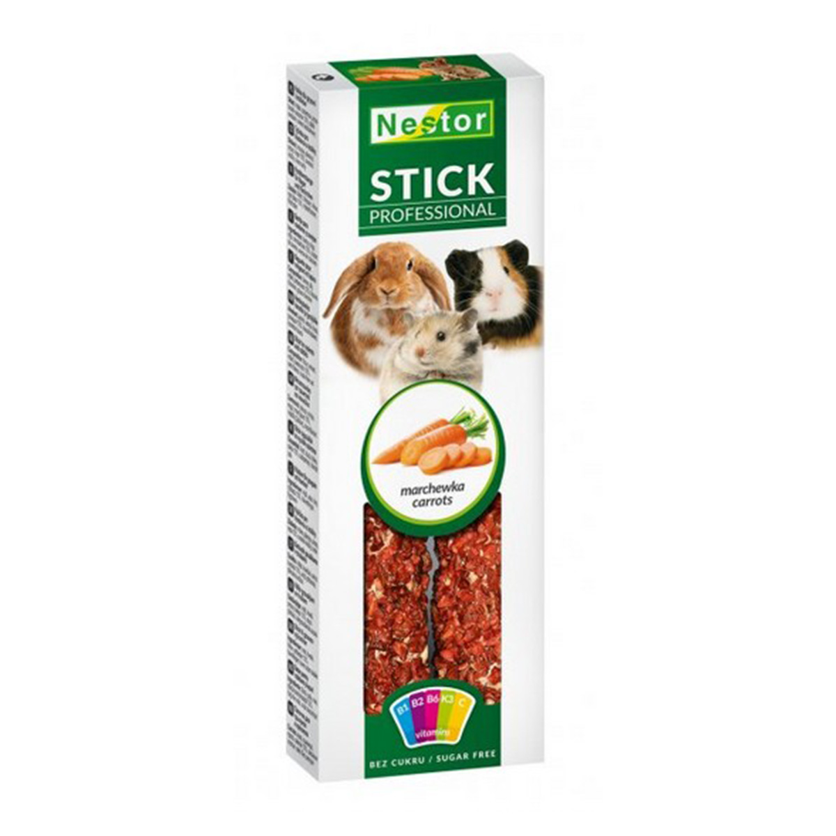 cd Nestor Professional Στικ Λιχουδιάς Για Κουνέλια & Τρωκτικά Καρότο 2 τεμ. - Image 1