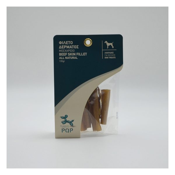 PQP Φιλέτο Δέρματος Μοσχαρίσιο Για Σκύλους – Beef Skin Fillet 130gr