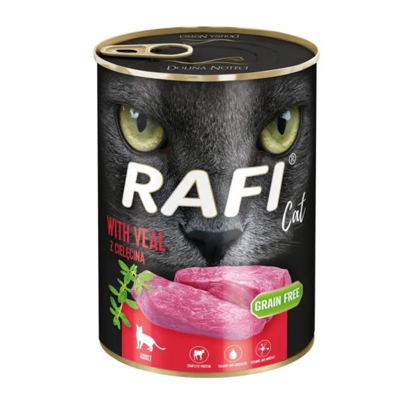 Rafi Cat Adult Υγρή Τροφή Για Ενήλικες Γάτες Μοσχάρι 400gr