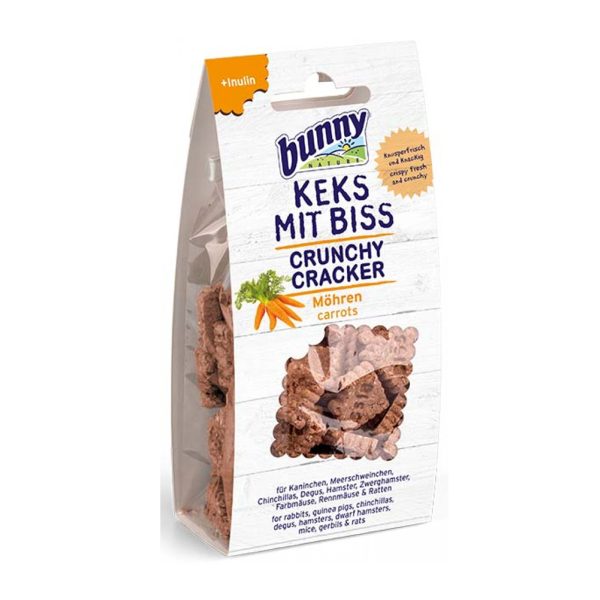 Bunny Nature Crunchy Cracker Λιχουδιά Για Τρωκτικά Καρότο 50gr