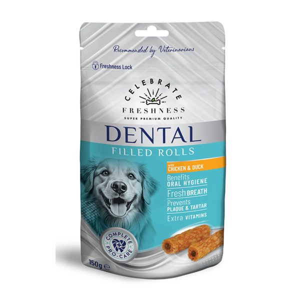 Celebrate Freshness Οδοντικά Rolls Για Σκύλους Κοτόπουλο & Πάπια 150gr