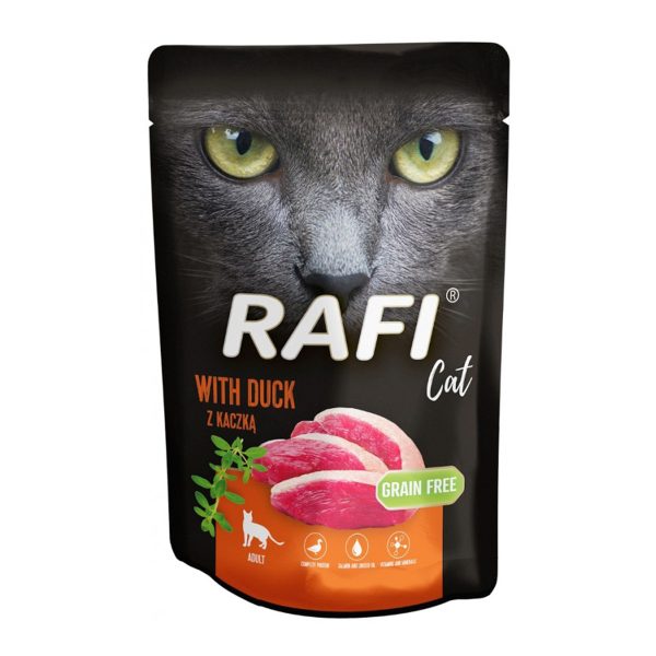 Rafi Cat Adult Υγρή Τροφή Για Ενήλικες Γάτες Πάπια 100gr