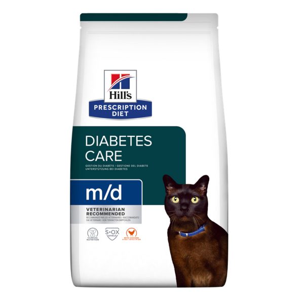 Hill's Prescription Diet m/d Diabetes Care 1.5kg Ξηρά Τροφή Για Γάτες Κοτόπουλο