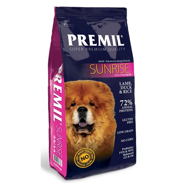 Premil Sunrise 0.9kg Ξηρά Τροφή Για Σκύλους Αρνί, Πάπια, Ρύζι