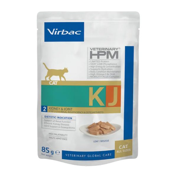 Virbac Veterinary Kidney & Joint KJ2 Κλινική Υγρή Τροφή Για Γάτες 85gr