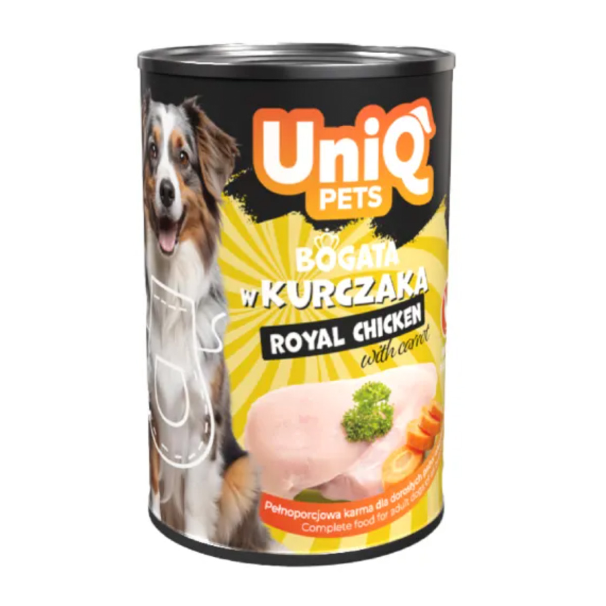 efw Uniq Pets Royal Chicken Κονσέρβα Για Σκύλους Κοτόπουλο 375gr - Image 1