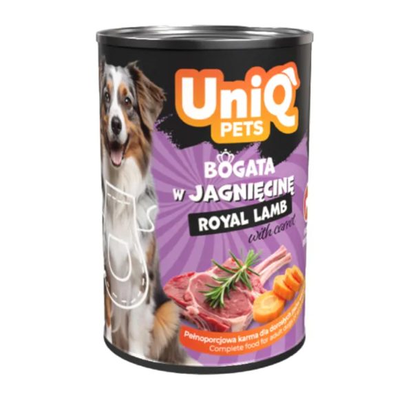 Uniq Pets Royal Lamb Κονσέρβα Για Σκύλους Αρνί 375gr