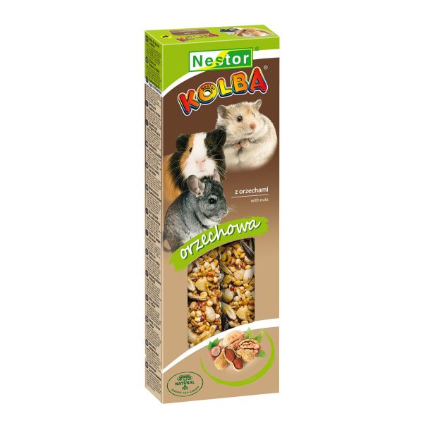 Nestor Kolba Στικ Λιχουδιάς Για Κουνέλια & Τρωκτικά Φουντούκι 2 τεμ. 115g