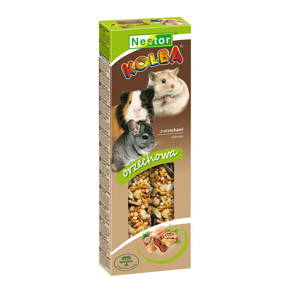 evw Nestor Kolba Στικ Λιχουδιάς Για Κουνέλια & Τρωκτικά Φουντούκι 2 τεμ. 115g - Image 1