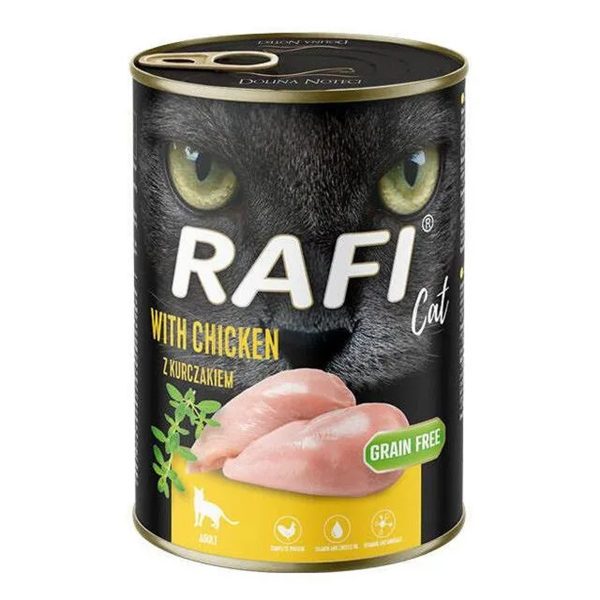 Rafi Cat Adult Υγρή Τροφή Για Ενήλικες Γάτες Κοτόπουλο 400gr