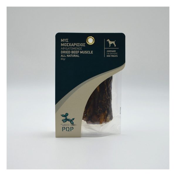 PQP Μυς Μοσχαρίσιος Αφυδατωμένος Για Σκύλους – Dried Beef Muscle 80gr