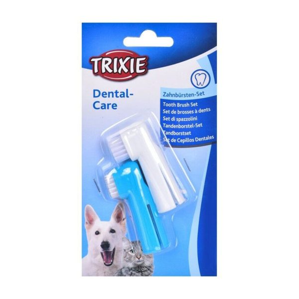 Trixie Dental Care Οδοντόβουρτσες Δαχτύλων Για Σκύλους & Γάτες Σετ 2τμχ