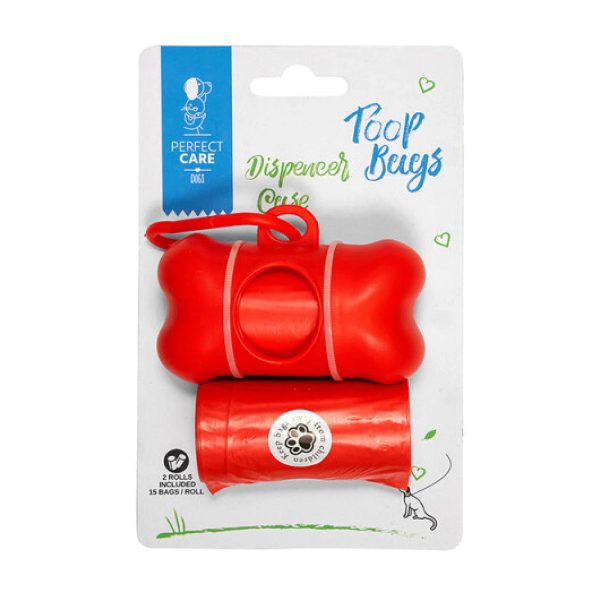 Perfect Care Θήκη Για Σακουλάκια Κόκκινα 2 Ρολά x 15τμχ