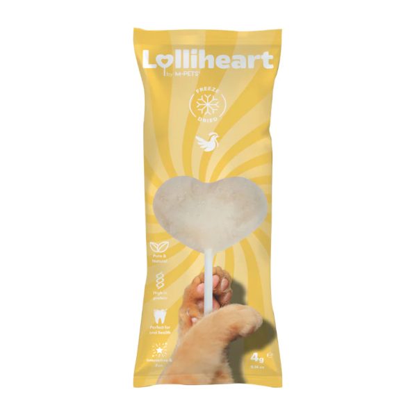 M-PETS Lolliheart Λιχουδιά Για Γάτες Κοτόπουλο 4gr