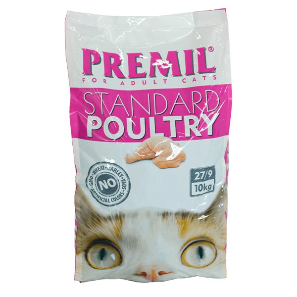 Premil Standard Poultry 1.5kg Ξηρά Τροφή Για Στειρωμένες Γάτες Και Γάτες Όλων Των Ηλικιών Κοτόπουλο