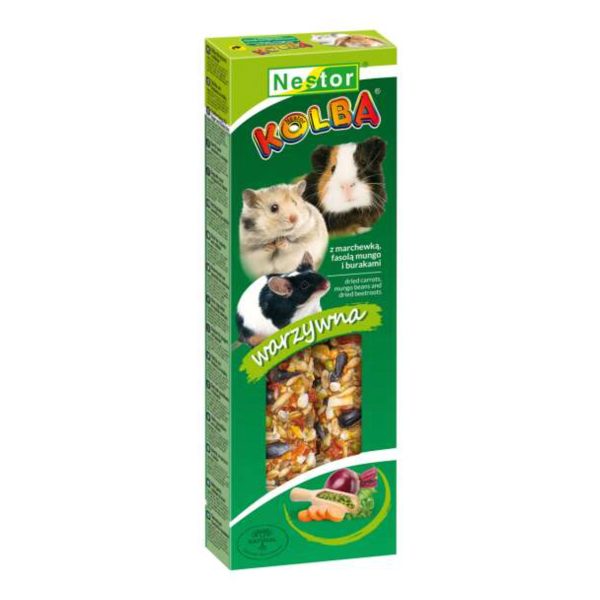 Nestor Kolba Στικ Λιχουδιάς Για Κουνέλια & Τρωκτικά Λαχανικά 2 τεμ. 115g