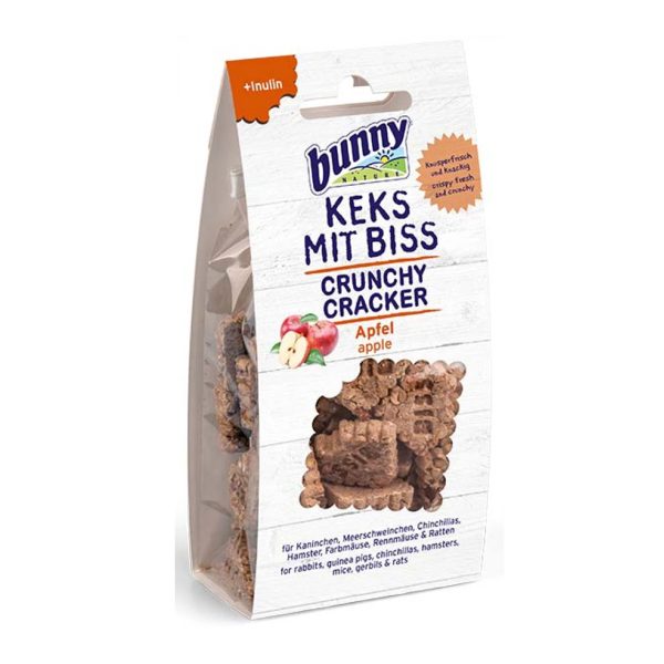 Bunny Nature Crunchy Cracker Λιχουδιά Για Τρωκτικά Μήλο 50gr