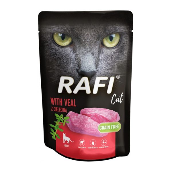 Rafi Cat Adult Υγρή Τροφή Για Ενήλικες Γάτες Μοσχάρι 100gr