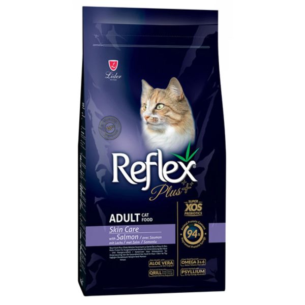 Reflex Plus Cat Skin Care Adult Salmon Ξηρά Τροφή Για Γάτες Σολομός 15kg