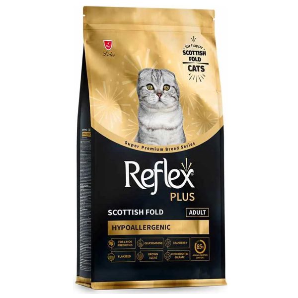 Reflex Plus Cat Adult Scottish Fold Hypoallergenic Chicken Ξηρά Τροφή Για Γάτες Κοτόπουλο 1.5kg