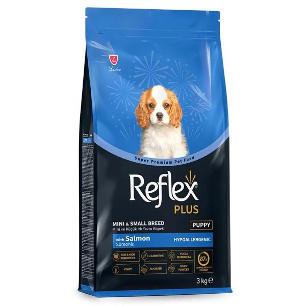 Reflex Plus Dog Puppy Mini Small Hypoallergenic Salmon Ξηρά Τροφή Για Κουτάβια Σολομός 3kg