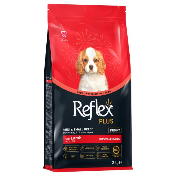 Reflex Plus Dog Puppy Mini Small Hypoallergenic Lamb Ξηρά Τροφή Για Κουτάβια Αρνί 3kg