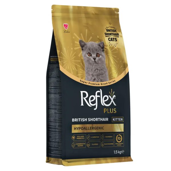 Reflex Plus Kitten British Shorthair Hypoallergenic Chicken Ξηρά Τροφή Για Γατάκια Κοτόπουλο 1.5kg